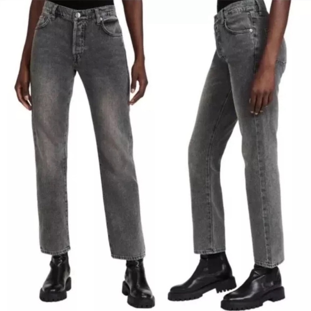 Frame Le Slouch Button Fly Straight Leg 100% Cotton Denim Jeans Women’s size 25